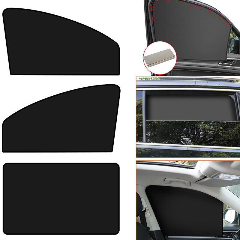 المغناطيسي سيارة الستائر سيارة الشمس الظل UV حماية نافذة السيارة ظلة غطاء شبكة نافذة الشمس قناع الصيف حماية شباك الفيلم