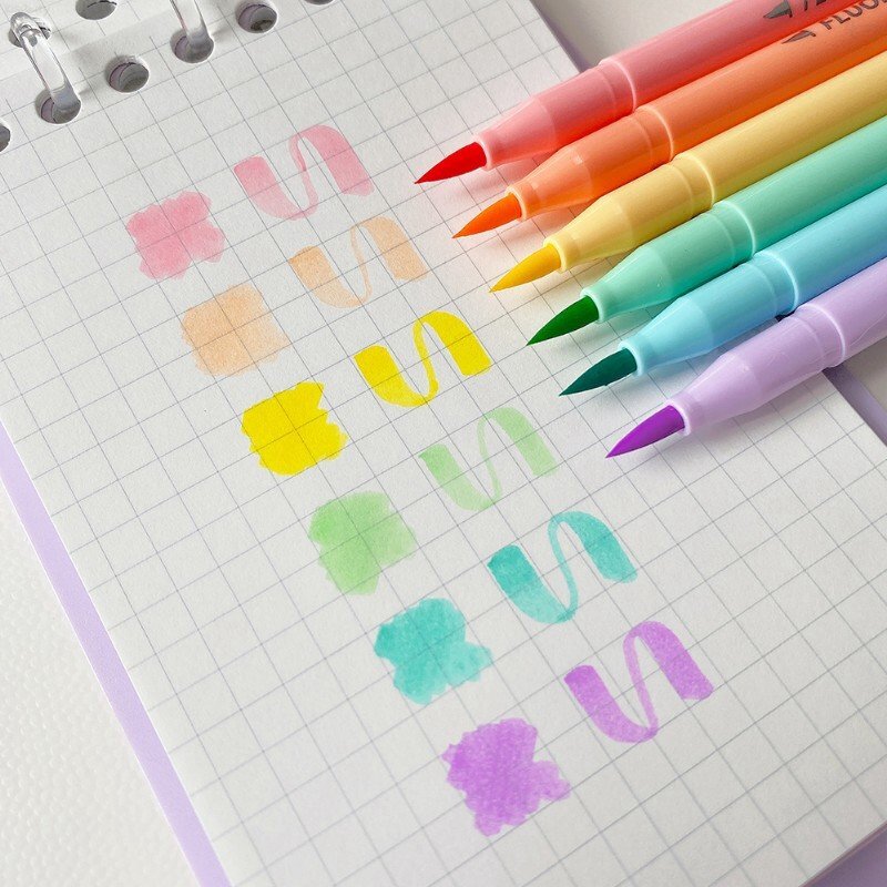 مجموعة أقلام الإسفار الناعمة ، أقلام الباستيل ، أقلام التلوين الفنية ، أقلام الخط ، لوازم القرطاسية ، 6 ألوان
