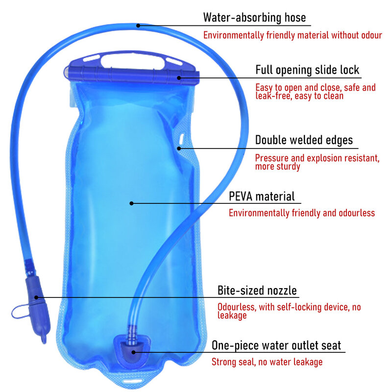 ثينك رايدر خزان المياه المياه الترطيب حزمة حقيبة التخزين BPA Free - 1L 1.5L 2L 3L تشغيل الترطيب سترة الظهر