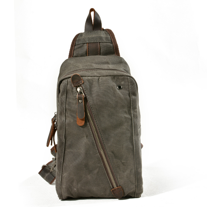 حقيبة صدر قماشية صغيرة من Chikage ، حقيبة ظهر بسيطة متعددة الوظائف للترفيه ، حقيبة ظهر صغيرة للرجال ، موضة كورية