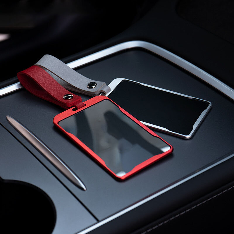 جديد سبائك الألومنيوم ل تسلا نموذج 3 نموذج Y 2022 سيارة حامل مفتاح بطاقة حامي غطاء علبة غطاء كامل اكسسوارات السيارات المفاتيح
