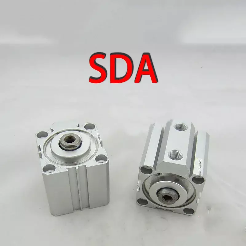 1 قطعة جديد SDA40 * 5X10X15*20*25X30*35X40X50/60/75/80/100 هوائي مزدوج العمل SDA سلسلة رقيقة نوع الهواء اسطوانة