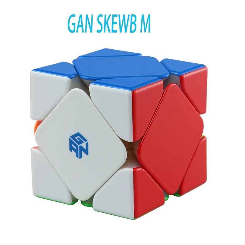 ألعاب مجسم سريعة سحرية محسنة بالأشعة فوق البنفسجية من GAN Skewb ألعاب ململة احترافية بدون لاصق من GAN Skewb M Cubo Magico