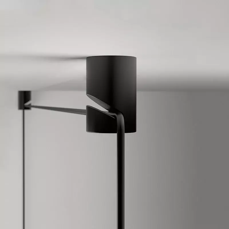 التصميم الصناعي LED الجدار مصباح طويل خط أسود LOFT LOFT DIY بها بنفسك مقهى المطبخ الحديثة المعيشة غرفة الطعام بار ضوء معلق