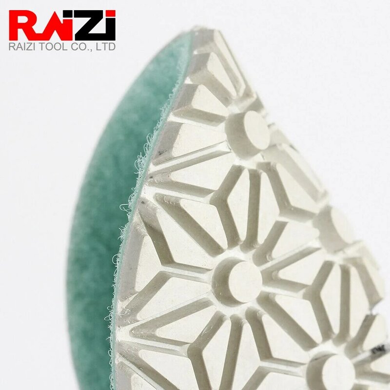 RAIZI 4 بوصة/100 مللي متر الماس الرطب تلميع الوسادة ل الجرانيت ملموسة الرخام حجر 3 خطوة تلميع منصات جلخ أداة