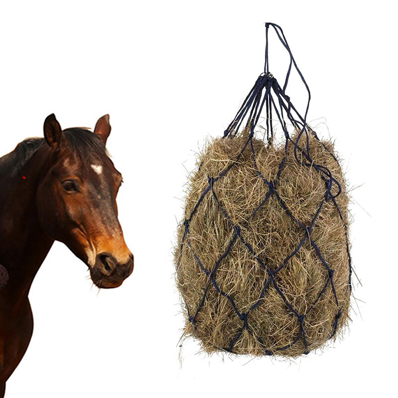أكياس تغذية القش المتينة للعناية بالحصان ، معدات Haynet ، مختبئ صغير ، تغذية بطيئة ، منتجات الخيول