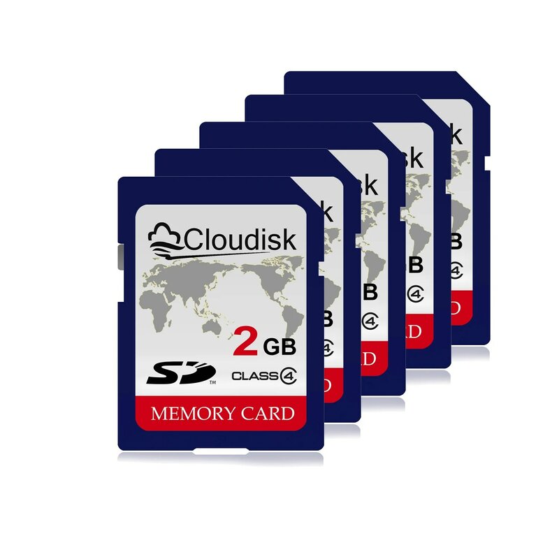 كلوديسك-بطاقة SD تدعم الكاميرا ، 1 جيجابايت ، 2 جيجابايت ، 4 جيجابايت ، 128 ميجابايت ، فئة 6 بطاقة ذاكرة ، C4 ، 5 قطعة