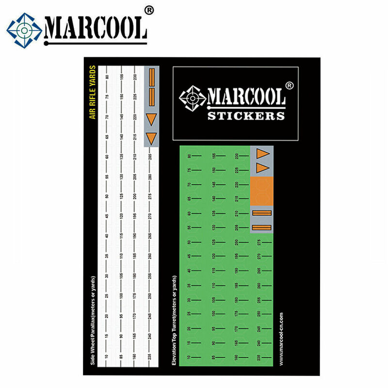 Marcool Riflescopes برج البصر والتعديل الجانبي ، ملصقات تسمية عد المقياس ، ملصقات النطاق