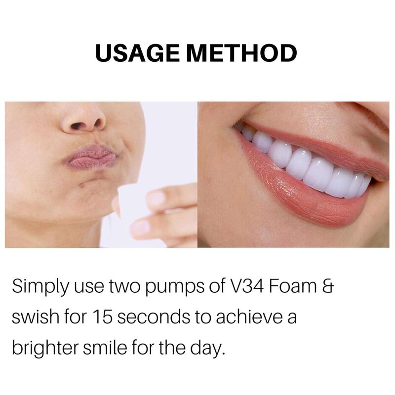 معجون أسنان موس V34 ، معجون أسنان تبييض ، إزالة البقع الصفراء ، نظافة الفم ، 50 مللي ، جديد