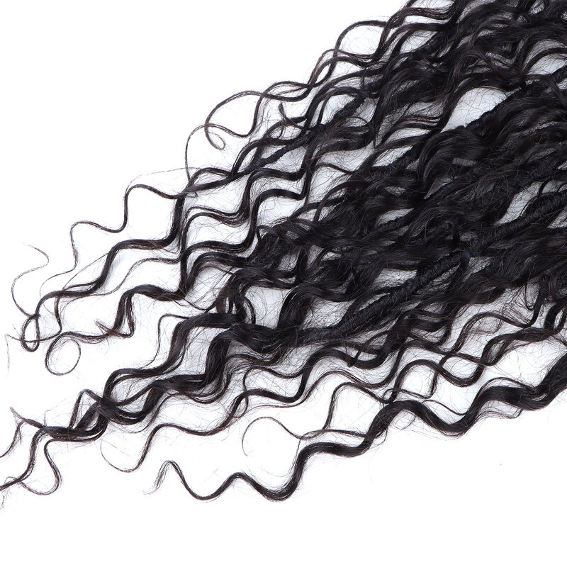 Orientfashion الشعر البشري مع Dreadlock الاصطناعية للنساء صندوق الضفائر Bohemain Brading 28 بوصة 80 قطعة