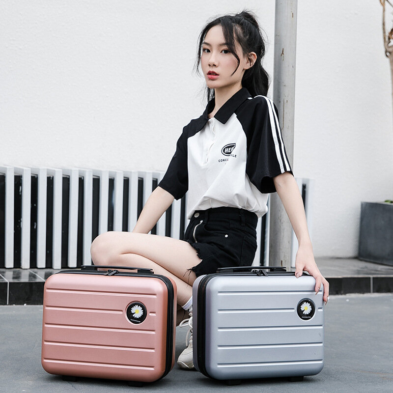 16 بوصة حقيبة مستحضرات التجميل الكورية نمط حقيبة صغيرة المحمولة طالب السفر حقيبة التخزين الصغيرة الطازجة غسل حقيبة 15X25X34CM