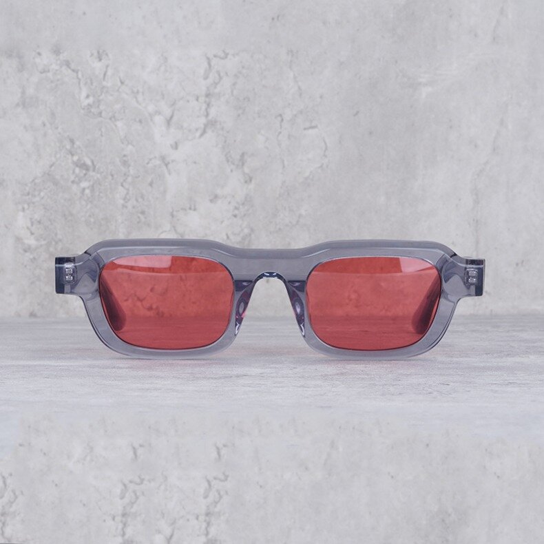نظارات الموضة المتضخم الأحمر النظارات الشمسية العلامة التجارية مصمم النظارات الشمسية للرجال الفاخرة النظارات الشمسية النساء امرأة نظارات الشمس