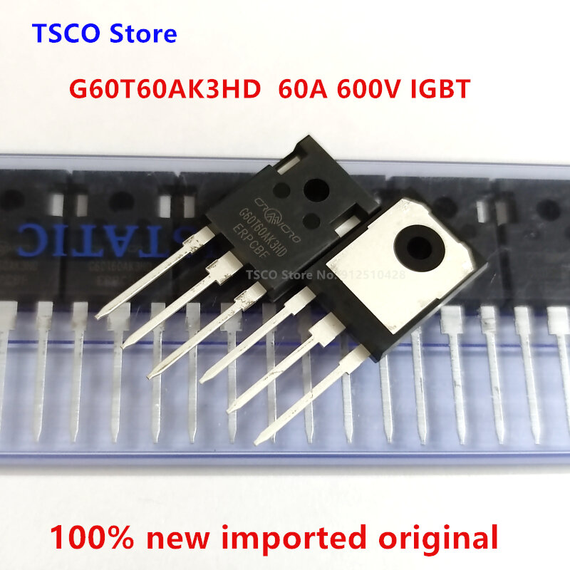 10 قطع G60T60AK3HD 100% جديد الأصلي 60A 600 فولت IGBT