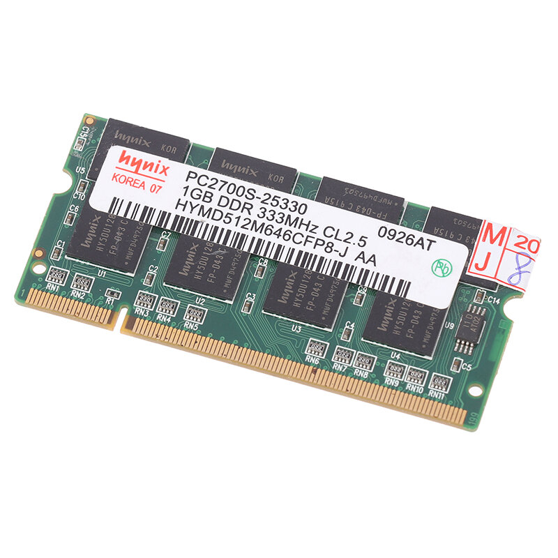 ذاكرة رام للكمبيوتر المحمول ، SO-DIMM ، 200PIN ، DDR333 ، PC 2700 ، 333Mhz ، 1GB ، DDR1