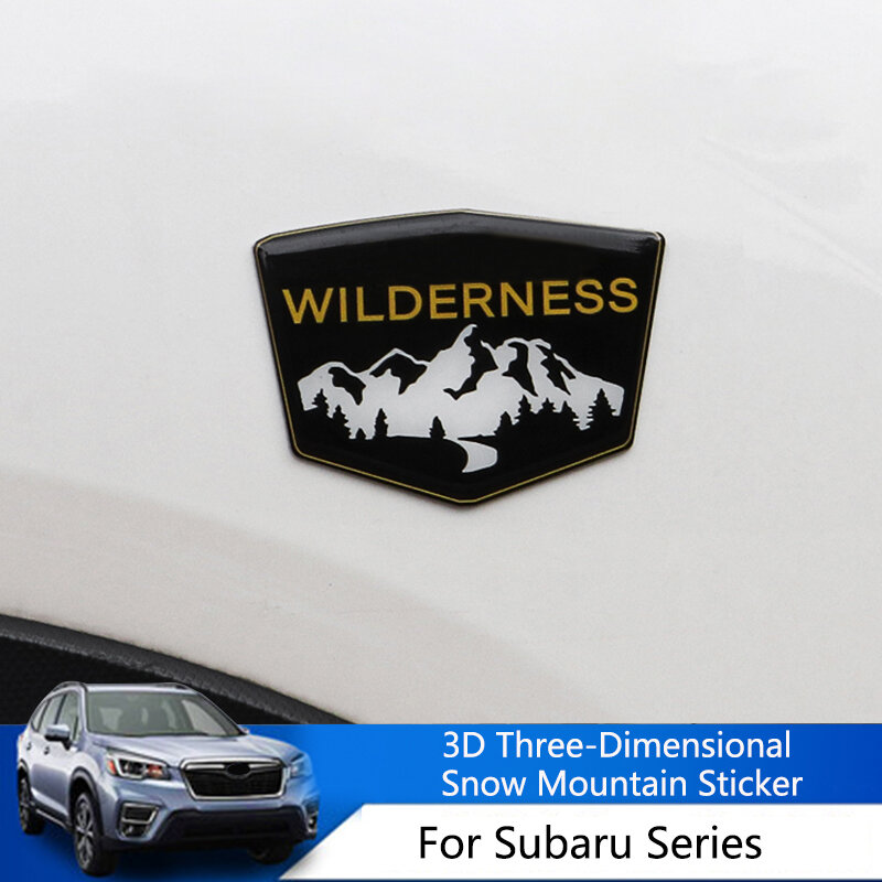 QHCP جسم السيارة ملصق مزخرفة ثلاثية الأبعاد جبل الثلج شارة لسوبارو جميع سلسلة فورستر SJ SK Outback ليجاسي XV Crosstrek امبريزا