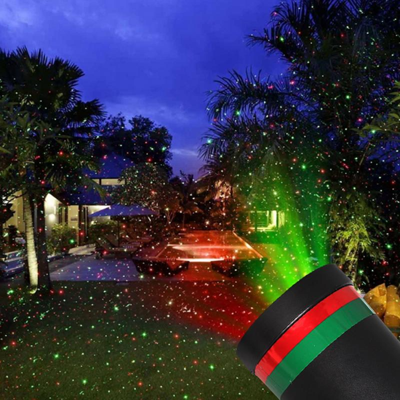 في الهواء الطلق إضاءة مقاومة للماء ضوء المرحلة حديقة شجرة تتحرك جهاز عرض ليزر زينة لحفلات المنازل تأثير مصباح زينة عيد الميلاد