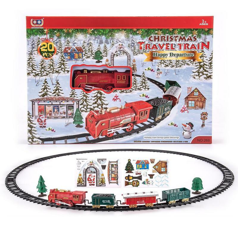 رائعة نموذج قطار شجرة عيد الميلاد ، والحلي في الأماكن المغلقة ، لعبة الزخرفية ، ديكور عيد الميلاد ، 2 في 1