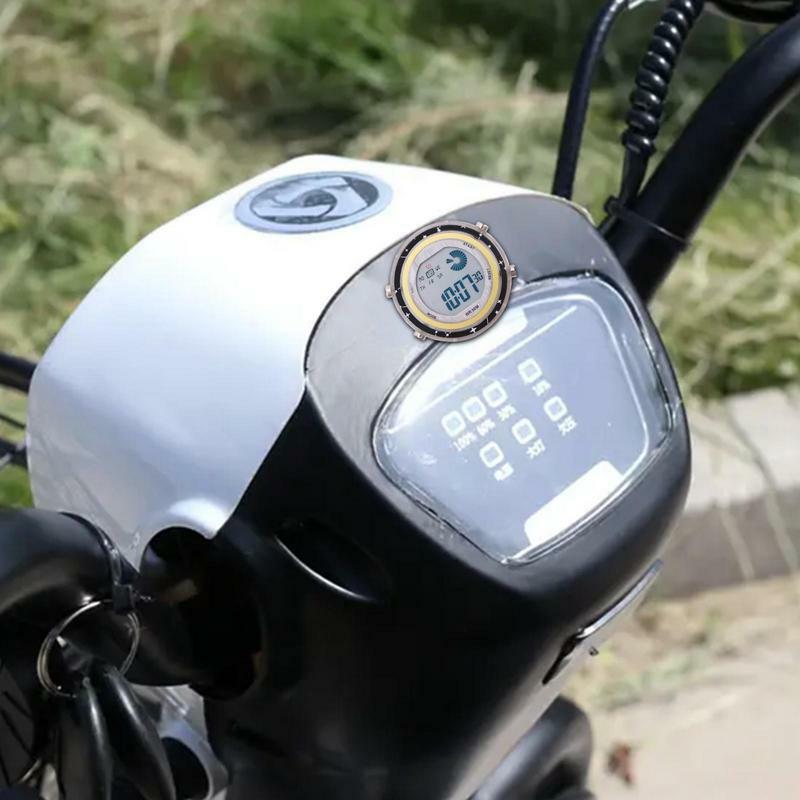 دراجة نارية ساعة رقمية دراجة نارية مقاوم للماء عصا على العالمي جبل ساعة الدراجة صالح مضيئة الطلب على مدار الساعة لسيارات الدفع الرباعي RV السيارات