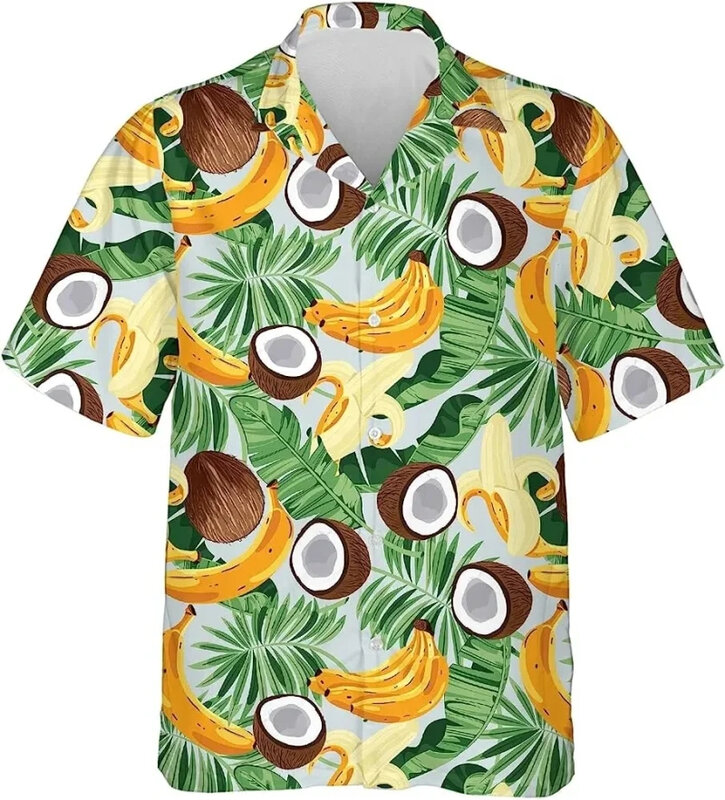 قميص بأكمام قصيرة للرجال والنساء ، نمط مضحك ، قميص شاطئ مطبوع ثلاثي الأبعاد ، أزياء هاراجاكو ، بلوزات كاواي ، ملابس حيوانات ، قمم Y2K