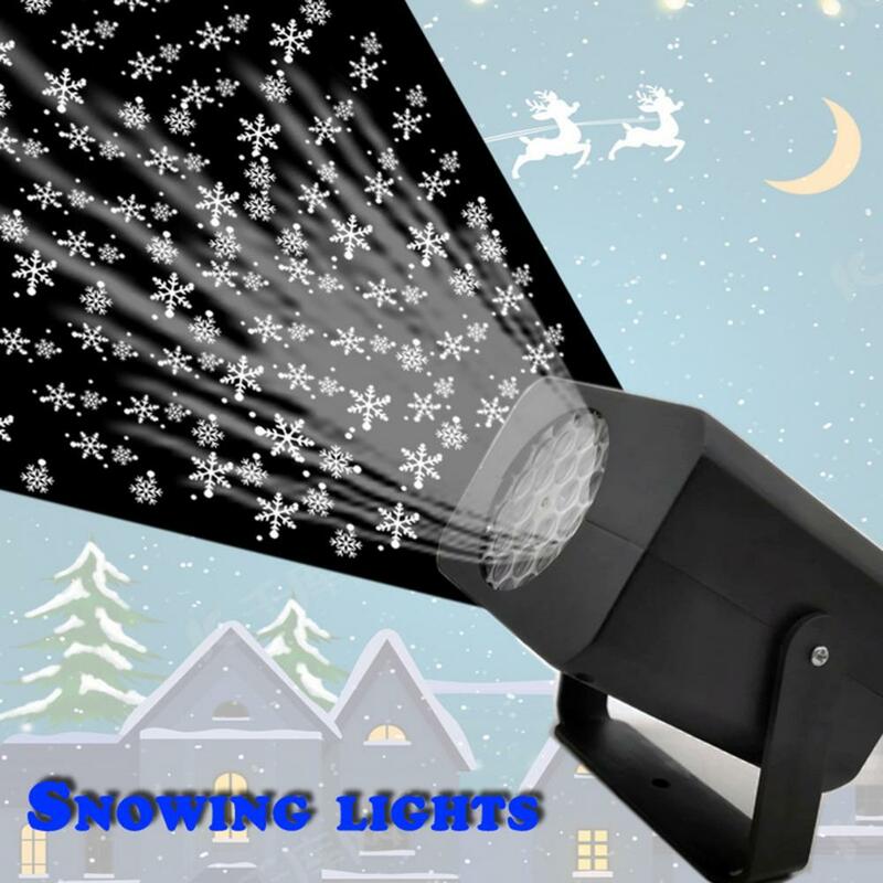 جهاز عرض ندفة الثلج في الأماكن المغلقة ، منطقة الإسقاط الضوئي ، USB التوصيل اللعب ، جهاز عرض عيد الميلاد ، سهلة التركيب
