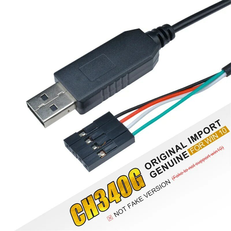 1 M CH340 CH340 g كابل خط التحميل USB إلى TTL محول تسلسلي USB إلى RS232 TTL محول تسلسلي محول 4 دبوس مقبس أنثى