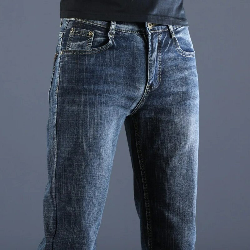 جينز رجالي مستقيم فضفاض جيد التهوية ، جينز ترفيهي ، متعدد الاستخدامات ، مريح ، عالي الجودة ، اتجاه جديد ، الربيع والخريف ،