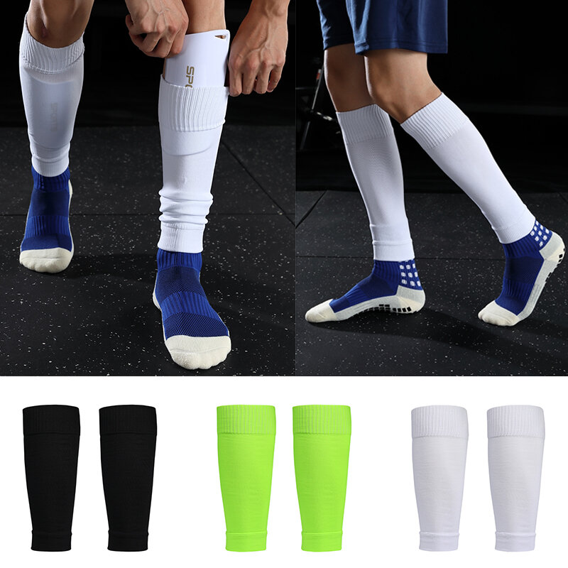 الكبار الشباب طبقة واحدة غطاء الساق جوارب لكرة القدم مرنة الرياضة قاع الجوارب المنافسة المهنية واقية الساق غطاء