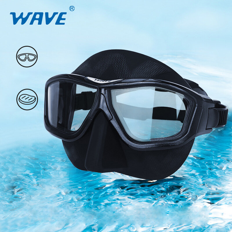 المهنية مكافحة الضباب HD إطار كبير موضة الحرة الغوص قناع الغوص معدات الوجه الكامل إطار كبير الغوص نظارات