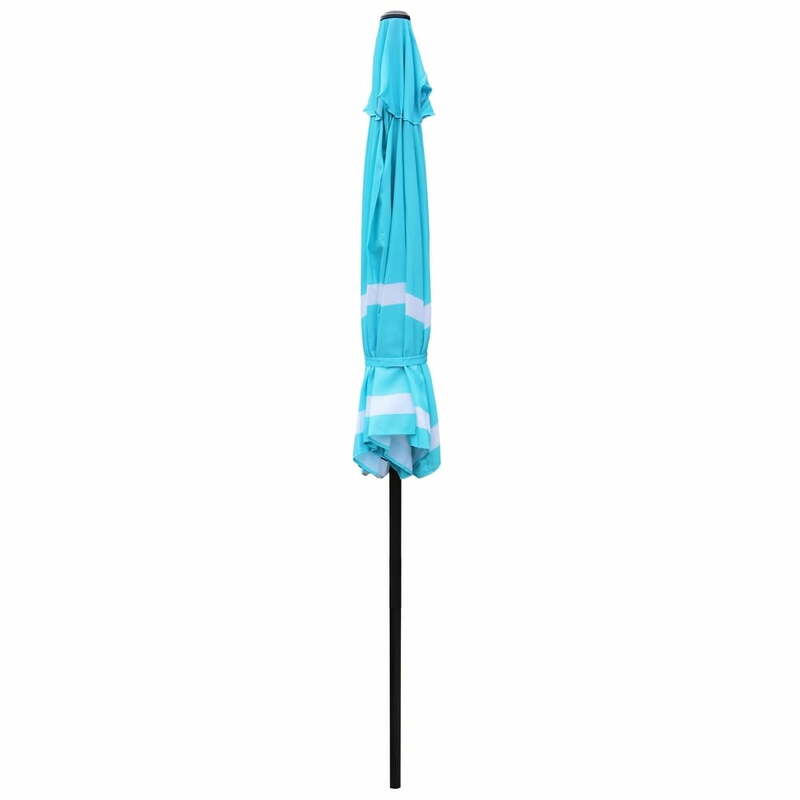 مظلة فناء خارجية مع كرنك وإمالة ، شريط مائي وأبيض ، Abble ، 9ft