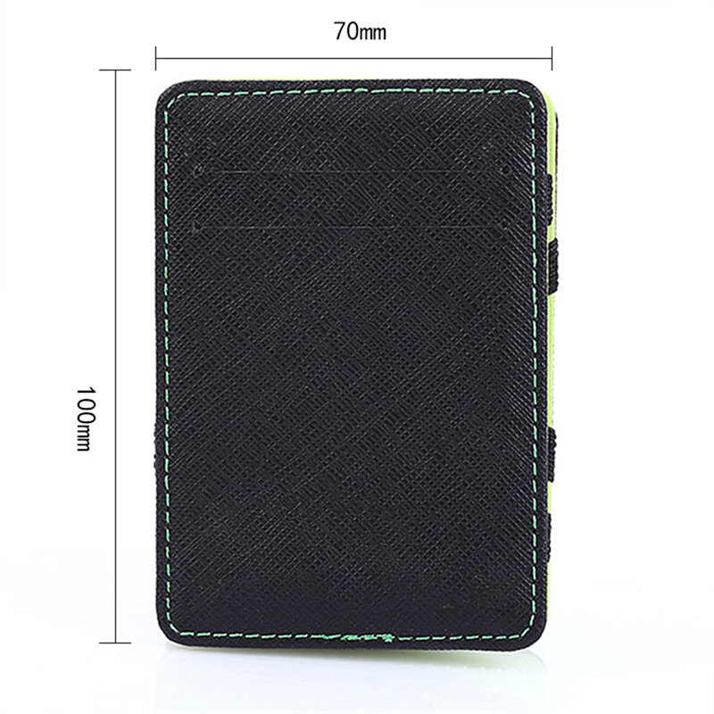 رقيقة محفظة صغيرة رجال الأعمال بو الجلود ماجيك محافظ حامل بطاقة الائتمان