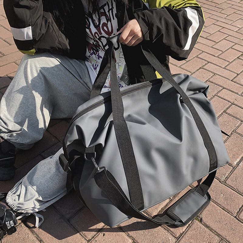 أكسفورد حقيبة سفر حقائب سعة كبيرة تحمل على حقائب الأمتعة الرجال النساء الكتف في الهواء الطلق حمل عطلة نهاية الأسبوع مقاوم للماء الرياضة الصالة الرياضية حقيبة