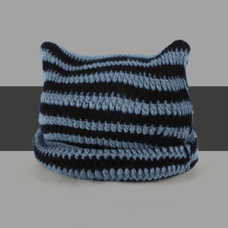 قبعة شتوية محبوكة جميلة تحافظ على دفء الطقس البارد قبعة مقاومة للرياح لفصل الخريف