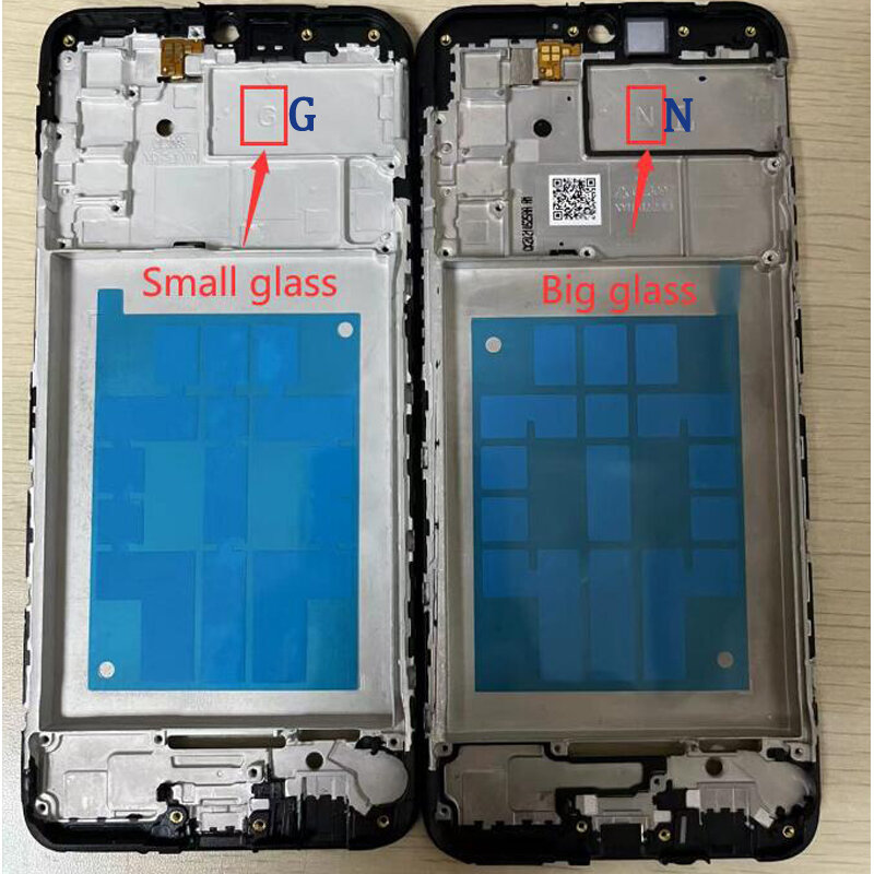 محول رقمي بشاشة LCD تعمل باللمس مع إطار ، شاشة لهاتف samung A02s ، A025 ، ، aw025g ،