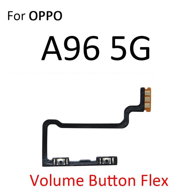 مفتاح تشغيل/إيقاف التحكم في مستوى الصوت لـ oppo a94 a95 a96 a97 4g 5g ، مع كابل مرن ، قطع غيار