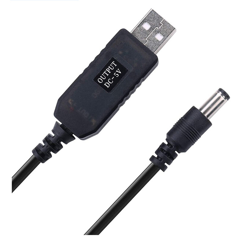 تيار مستمر 5 فولت 9 فولت 12 فولت كابل USB دفعة محول 5.5*2.1 مللي متر واي فاي إلى Powerbank كابل موصل