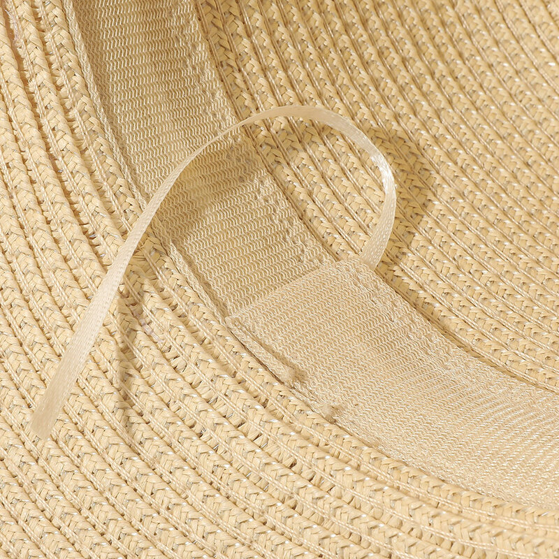 2022 أنيقة شرابة قبعات الشاطئ للنساء عطلة القبعات السيدات قبعة الشمس الصيف قبعات من القش UV حماية طوي السفر قبعة