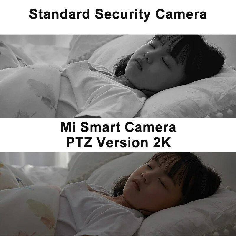كاميرا أمان منزلية ذكية من شاومي ، كاميرا ميل بتز ، كاميرا ويب 2K ، 3 ميجابيكسل ، كشف بشري AI ، رؤية ليلية ، العمل مع Miji