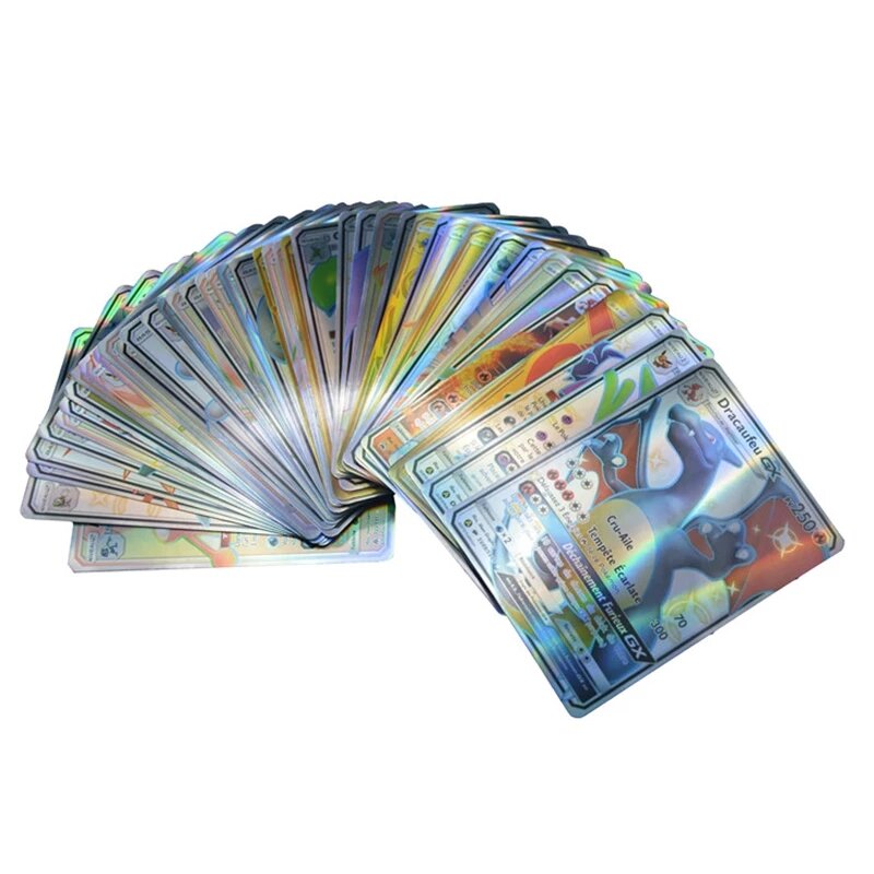 بوكيمون كارتي نسخة فرنسية تتميز ببطاقة فرانكاز 100 GX بوكيمون بيكاتشو لعبة بطاقة معركة لعب للأطفال مجموعة هدية