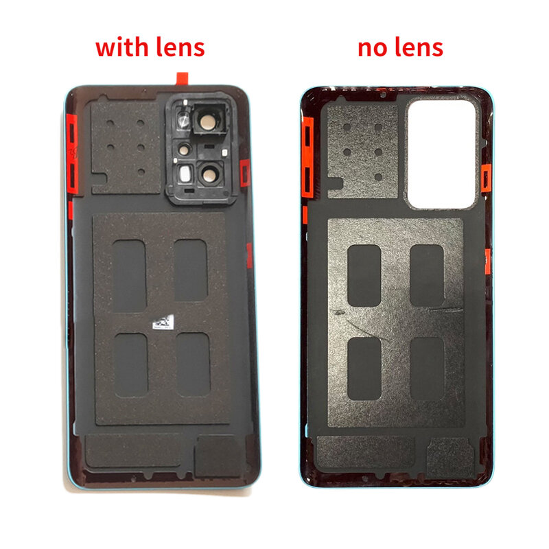 الزجاج الخلفي الأصلي ل Realme GT Neo 2 ، غطاء البطارية ، الباب الخلفي الإسكان الحال مع عدسة الكاميرا الزجاجية ، استبدال أجزاء