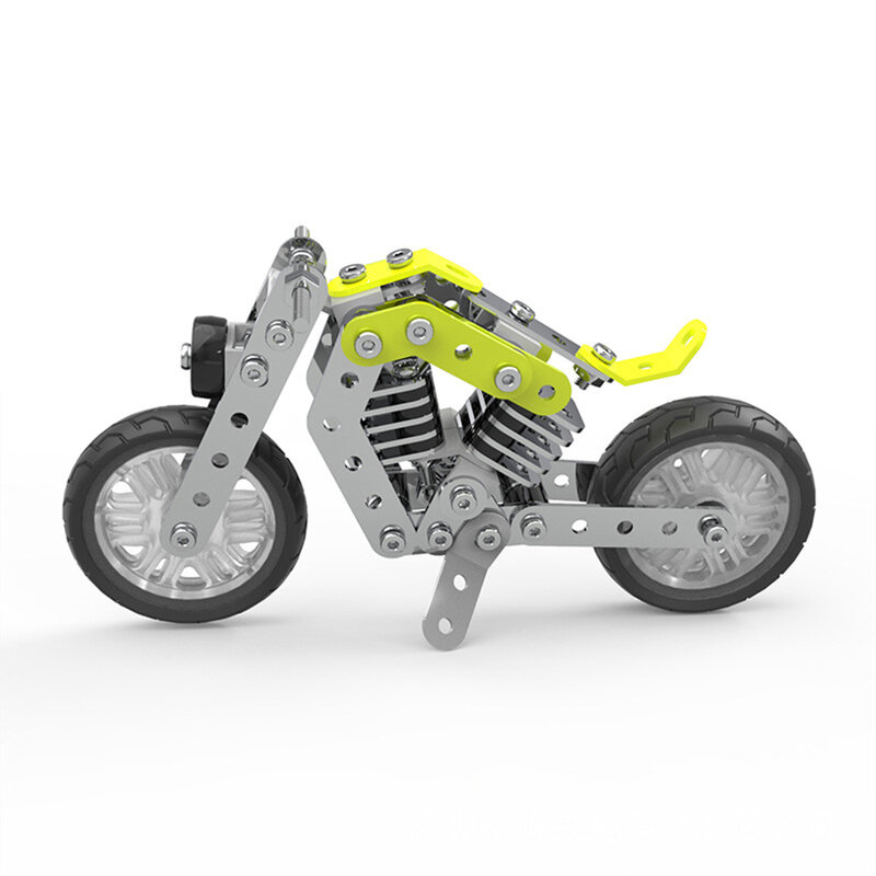 مجموعة من 158 لتقوم بها بنفسك لعبة تجميع المعادن الفولاذ المقاوم للصدأ ثلاثية الأبعاد نموذج دراجة نارية مسامير والمكسرات بنة للأولاد الرجال