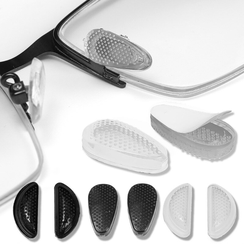 وسادة هوائية شفافة من السيليكون للنظارات ، وسادات أنف ناعمة ، Nosepads على مشاركة النظارات ، مريحة مضادة للانزلاق للحصول على وسادة أنف ، 10 أزواج