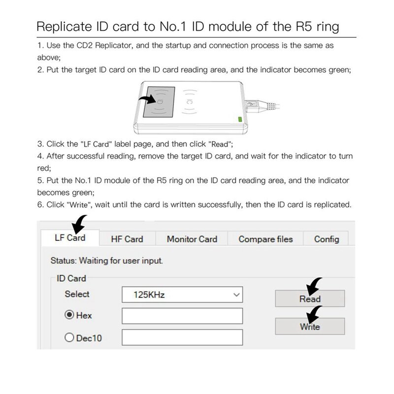 نسخة من أقراص جاكوم CDS ريبليكاتور CDS تتفاعل ريبليكاتور لـ R5 الذكية حلقة نسخة IC وبطاقات الهوية