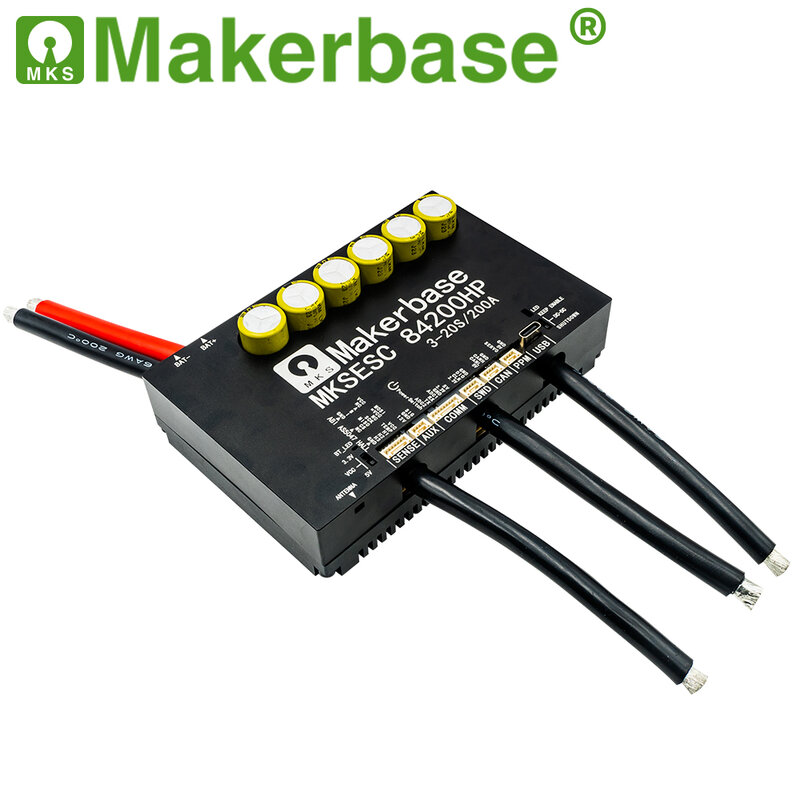 Makerbase-تيار عالٍ لروبوت قتال الرقائق الإلكترونية ، لوح ركوب الأمواج ، روبوت AGV ، Alu PCB ، VESC 84200HP ، 84V ، 200A