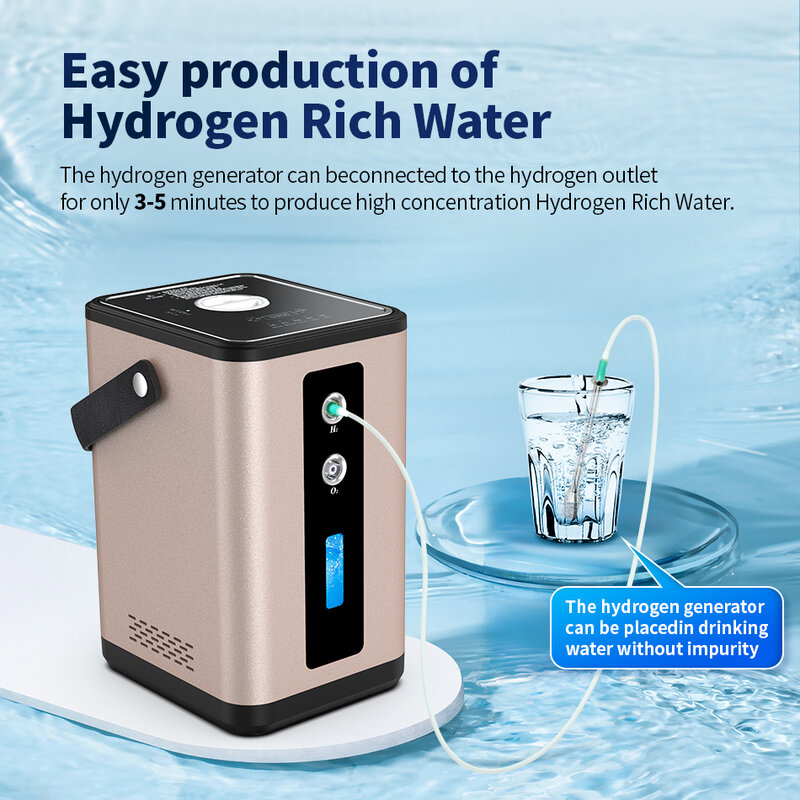جهاز الاستنشاق بالأكسجين الهيدروجيني من Suyzeko ، مولد الماء ، العلاج بجهاز الاستنشاق ، المكثف ، مؤين الماء ، من من من من Suyzeko