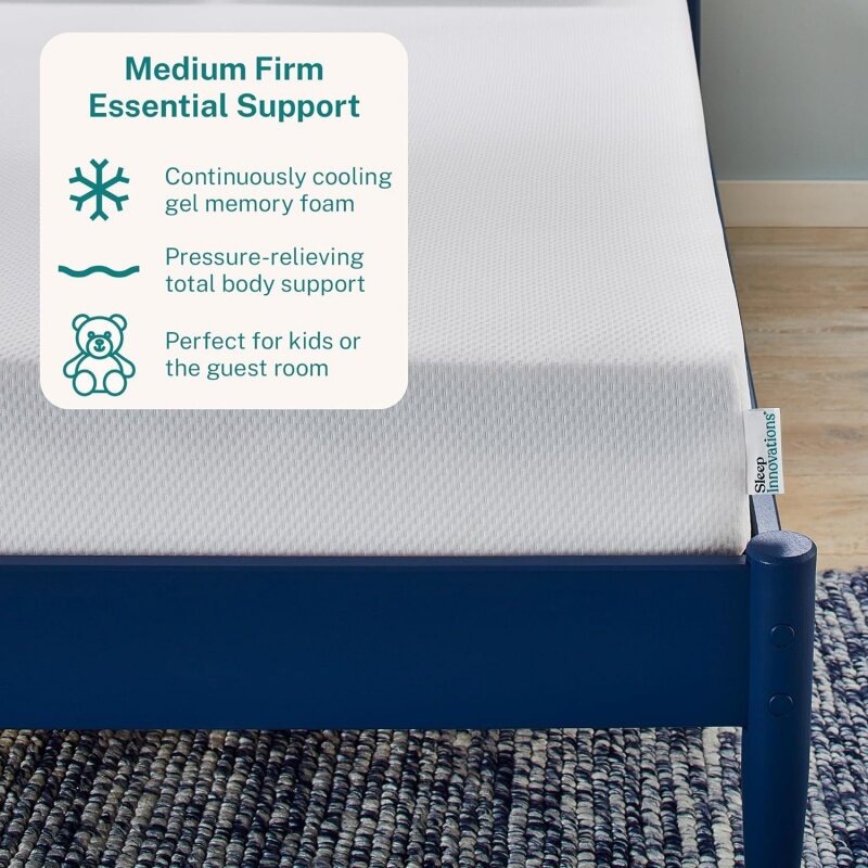 ابتكارات النوم-مارلي 8 بوصة فراش رغوة الذاكرة جل التبريد ، سرير كامل الحجم في صندوق ، دعم شركة متوسطة
