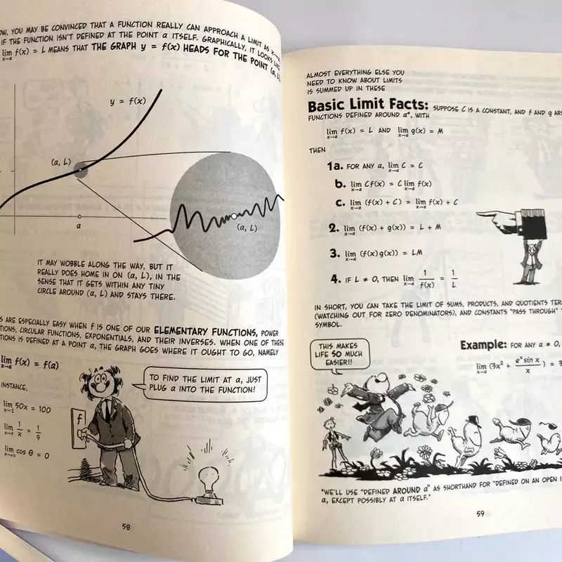 كتاب قصة الرسوم المتحركة للتعليم المبكر ، دليل الإحصاء ، الكيمياء ، علم مضحك ، كاريكاتير ، انجليزي ، 8 كتب لكل مجموعة