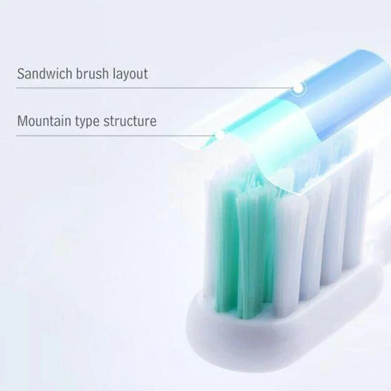 الأصلي Dr.Bei الكهربائية فرشاة الأسنان رؤساء استبدال فرشاة أسنان رئيس 2 قطعة/المجموعة ل Xiaoimi Dr.Bei قطعة غيار رؤوس فراشي الأسنان