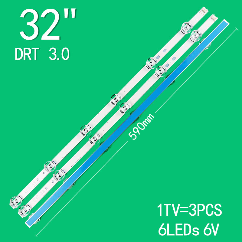 شريط LED للإضاءة الخلفية للتلفزيون ، شريط LED لـ LIG ، 32LB560b ، 32lb580b ، 32LB5600 ، 32LB550b ، 32LB530b ، DRT 3.0 ، 32 "، نوع Rev0.2 ، جديد