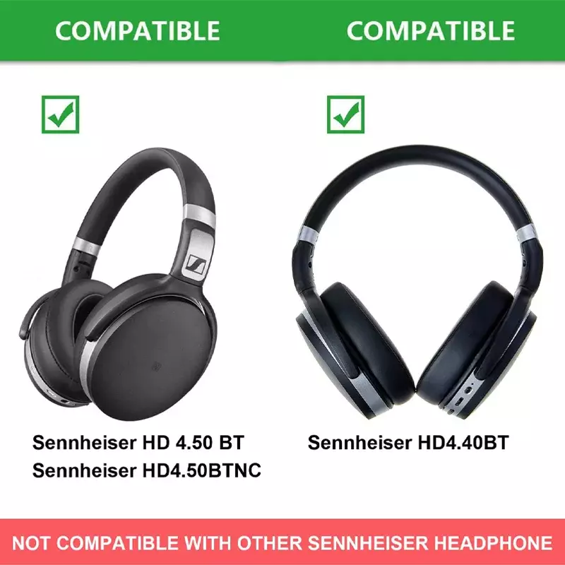 وسادات أذن بديلة لسماعات Sennheiser ، HD4.50BT ، HD450BT ، 4.40BT ، HD4.40BT