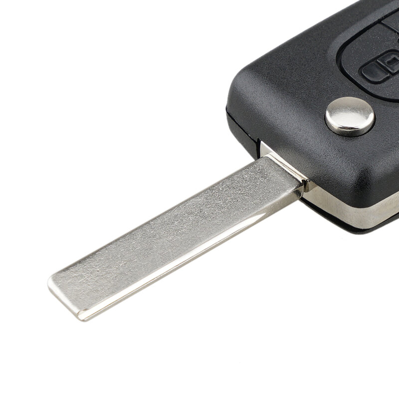 غلاف مفتاح سيارة قابل للطي مع قلاب غير مقطوع ، 3 أزرار ، استبدال فوب ، سيتروين C2 ، C3 ، C4 ، C5 ، C6